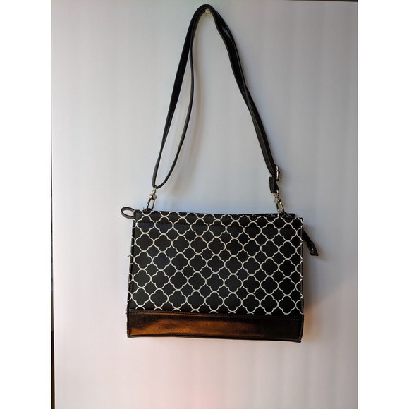 Bueno Handbags - Bueno Long Strap Shoulder Bag Geometric Pattern